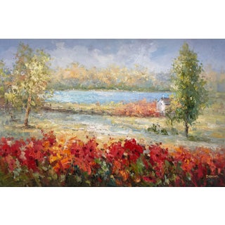 Impressionistic Landscape Original Oil Painting For Sale