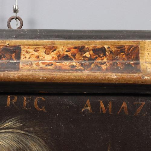 Black Leandra Queen of the Amazons, Oil on Canvas, Framed For Sale - Image 8 of 12