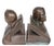 Bronze Pr. Bronze Finish Clad Dante and Beatrice Bookends by Jennings Brothers C. 1930's For Sale - Image 8 of 12
