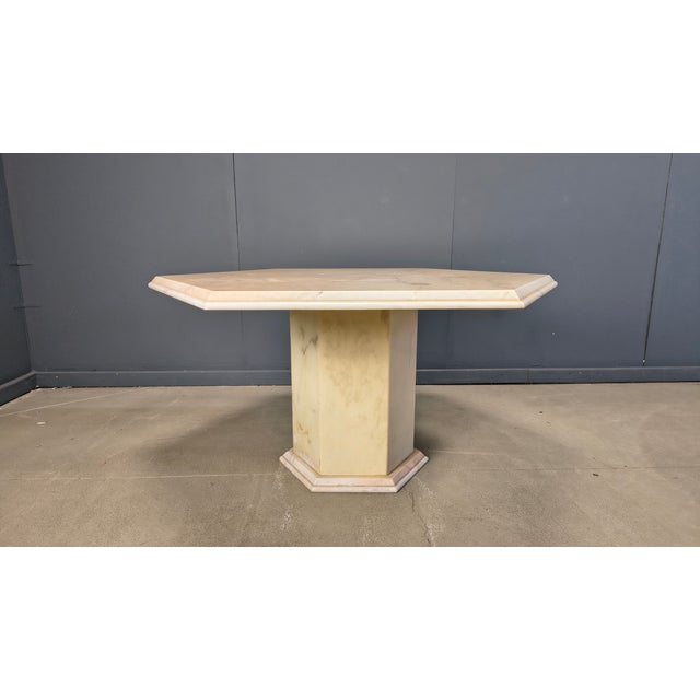 Italian Octagonal Marble Dining Table, 1970s For Sale - Image 9 of 15