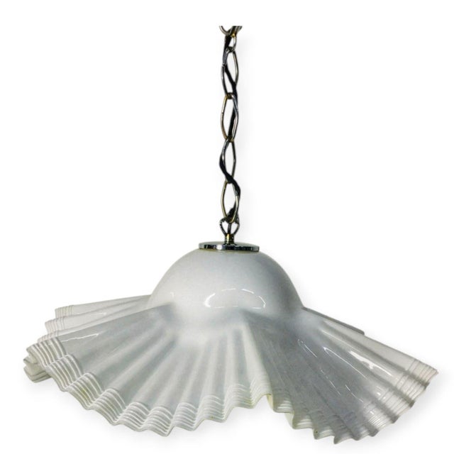 Large Italian Murano Glass Chandelier, 1980s For Sale - Image 9 of 9