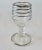 Vintage MCM Dorothy Thorpe & Italian Silver Tiered and Rimmed Glass Cordials (Asst..)- 7 Pieces For Sale - Image 9 of 10