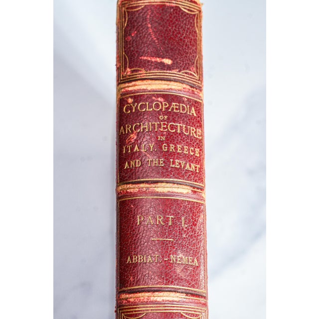 Interesting Architecture of Italy, Greece and Levant Antique Leather Spine Victorian Book For Sale - Image 4 of 12