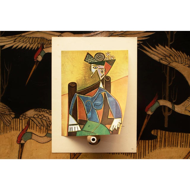 Paper 1946 After Pablo Picasso "Woman in an Armchair", Second Edition Period Offset Lithograph For Sale - Image 7 of 10