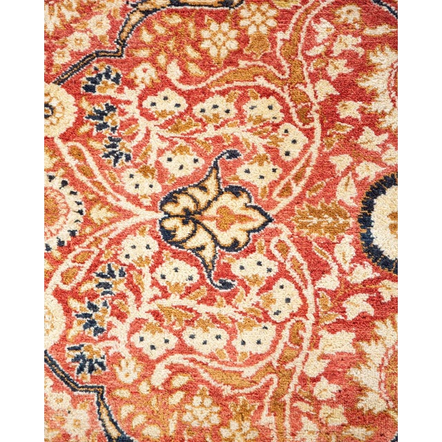Traditional Mogul, One-of-a-Kind Hand-Knotted Area Rug - Orange, 6' 0" x 12' 4" For Sale - Image 3 of 8