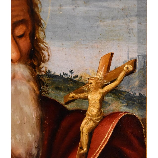 16th Century Circle of Giuseppe Mazzuoli Detto Il Bastarolo, Saint Jerome Mazzuoli, 16th Century, Oil on Copper For Sale - Image 5 of 15