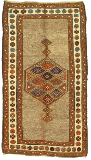 Late 19th Century Antique Seraband Rug - 3′5″ × 5′6″