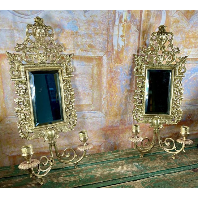 Napoleon III Wall Sconces in Gilt Bronze, Set of 2 For Sale - Image 15 of 16
