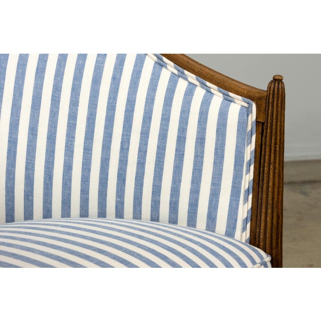 Pair of French Art Deco Maple Gondola Barrel Chairs, Provence, Circa 1925 For Sale - Image 11 of 18