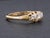 Early 20th Century Edwardian Diamond Three Stone 18k Gold Engagement Anniversary Ring Size 8.5 For Sale In Madison - Image 6 of 7