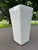 Pottery Barn Vintage Pottery Barn Large Glossy White Geometric Ceramic Vase – Modern Minimalist Sculptural Vessel For Sale - Image 4 of 12