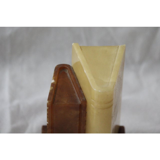 Beige Vintage Bookends, 1950s, Set of 2 For Sale - Image 8 of 18