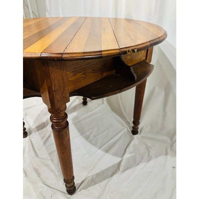 Antique Handcrafted Wood Game Table For Sale In Raleigh - Image 6 of 12