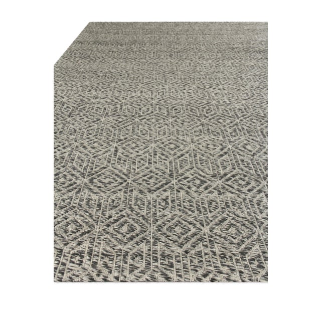 Not Yet Made - Made To Order Sanz Flatweave Wool Black Rug - 12'x15' For Sale - Image 5 of 7