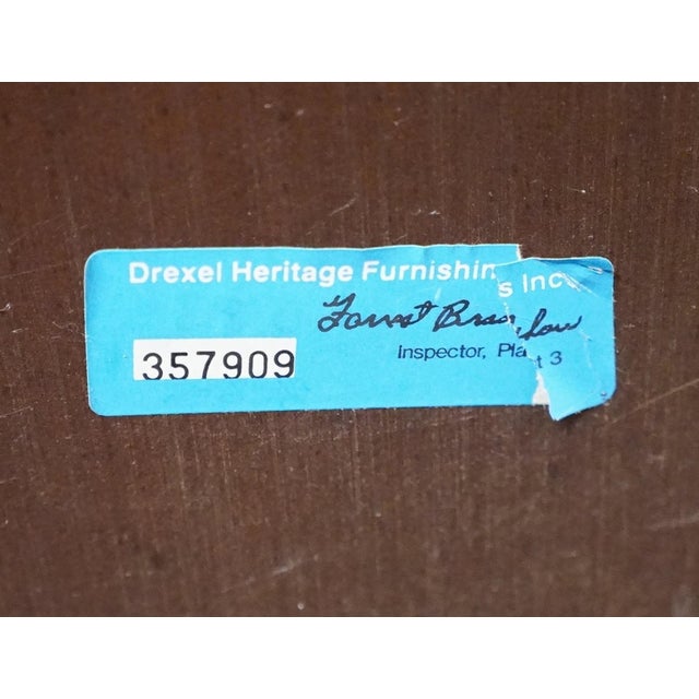 Drexel Heritage Woodbriar Collection Pecan Rustic European 26" Square Accent End Table 988-310 For Sale - Image 12 of 12