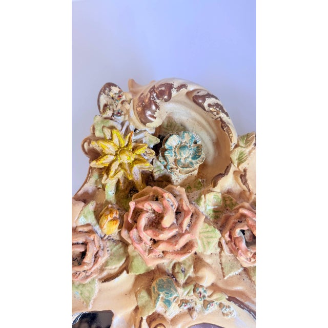 Rococo Vintage Finesse Originals Ornate Rococo Floral Wall Mirror For Sale - Image 3 of 18