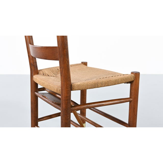 Danish Church Chairs in Oak by Viggo Hardie-Fischer for Sorø Møbelfabrik. 1950s, Set of 6 For Sale - Image 14 of 18