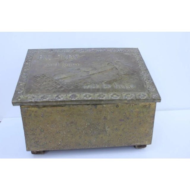 English Brass Shoe Shine Stand For Sale - Image 10 of 10