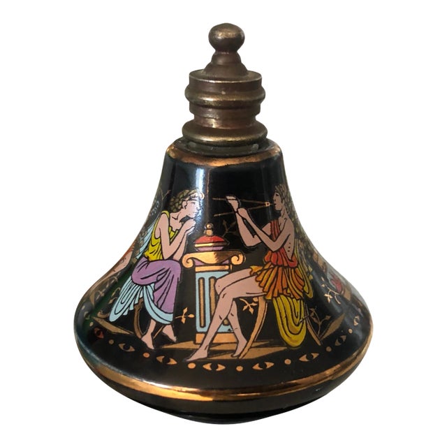 Lacque Perfume Bottle Depicting the Ancient Greek For Sale