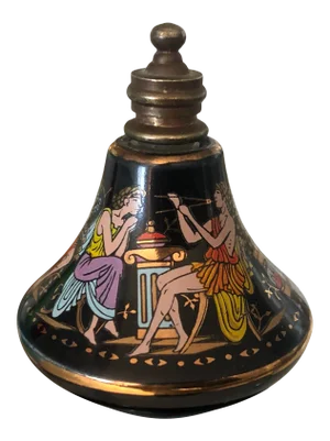 Lacque Perfume Bottle Depicting the Ancient Greek