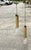1970s Hand Hammered Gold Tube Hanging Crystal Pendant Lights - a Pair For Sale - Image 10 of 10