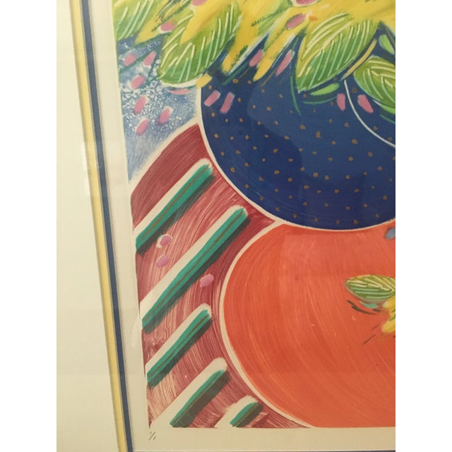 Modern Original Monotype Oil on Paper by Penny Feder in Frame For Sale In Chicago - Image 6 of 9