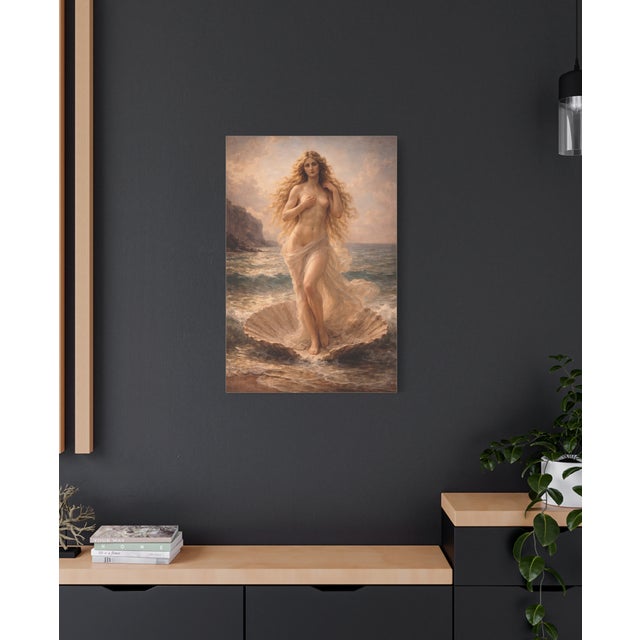 Realism Atelier Aria Lumae Venus in a Quiet Sea Original Classical Realism Fine Art Gallery Board Print For Sale - Image 3 of 14