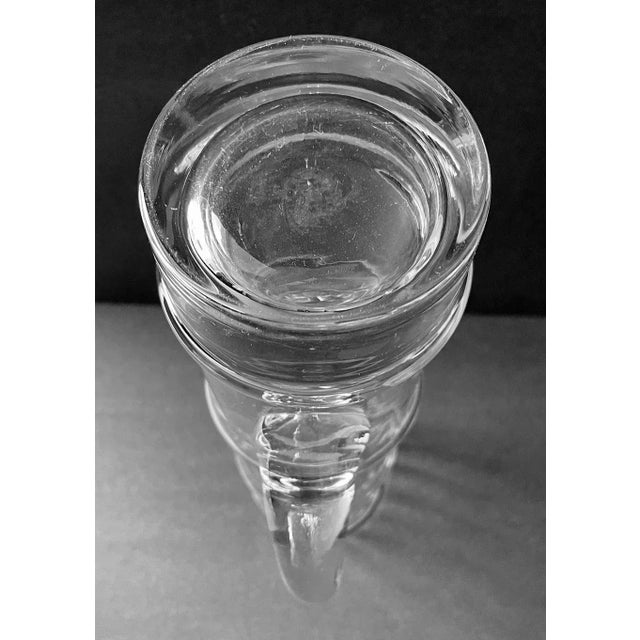 Glass Vintage 1960s Bamboo Shaped Tall Glass Cocktail Pitcher For Sale - Image 7 of 8