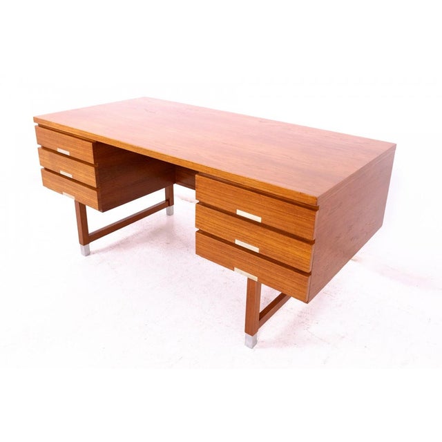 Teak Desk from Eigil Petersens Mobelfabrik, Denmark, 1960s For Sale - Image 6 of 18