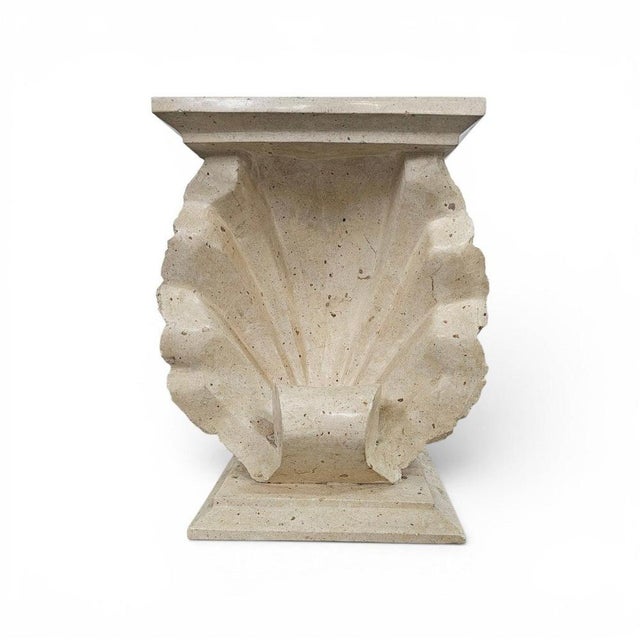 Shell-Shaped Console or Table Base with Glass Top by Magnussen Ponte For Sale - Image 15 of 16