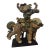 Antique Chinese Polychrome Glazed Ceramic or Terracotta Roof Tile Figure For Sale