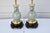 Vintage Celadon Porcelain Table Lamps Pair Mid Century Chinese Vase Style For Sale - Image 13 of 16