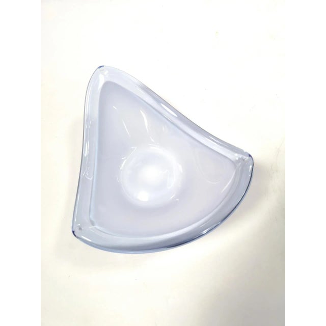 Glass Handmade Coquille Glass Vide-Poche from Flygsfors, Sweden, 1958 For Sale - Image 7 of 11