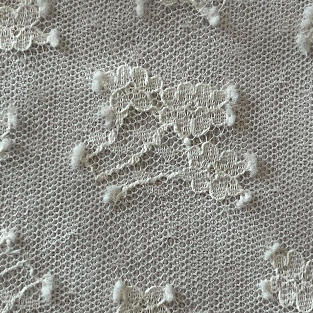 42 X 45 Vintage Lace Floral Tablecloth Table Cover White Victorian Edwardian Traditional For Sale In Miami - Image 6 of 7