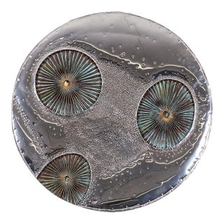 Mid-Century Art Brutalist Aluminum Copper Large Wall Sculpture Don Freedman For Sale
