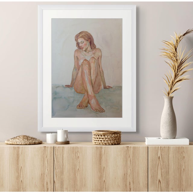 Sweet Promises Original Impressionistic Nude Figure Watercolor on Paper Painting Art by Anna Novick For Sale - Image 10 of 10