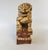 Wood Early Giltwood Chinese Guardian Lion Foo Dog Architectural Carving – 12" High For Sale - Image 7 of 12