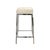 A striking fusion of natural texture and contemporary glamour, this bar stool is upholstered in supplecowhide accented...