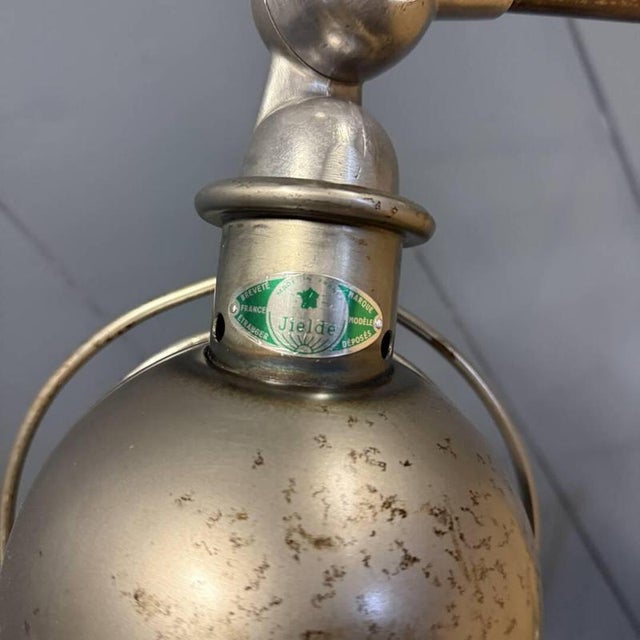 Green Vintage Five-Arm Floor Lamp with Green Brand Plate from Jieldé, 1950s For Sale - Image 8 of 18