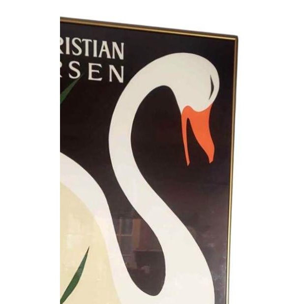 Original Vintage Hans Christian Andersen Swan Framed Print Chairish