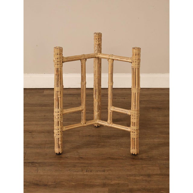 McGuire Bamboo Rattan Table Base For Sale - Image 15 of 17