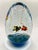 Murano Coline Murano Art Glass Aquarium Egg 7’’ Large Signed For Sale - Image 4 of 5