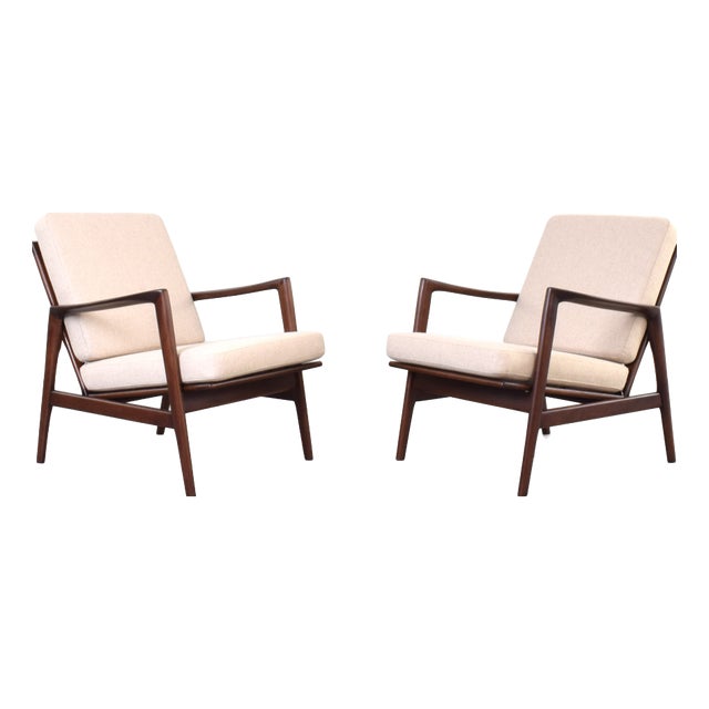 Mid-Century Stefan Lounge Chairs from Swarzędz Furniture Factory, 1960s, Set of 2 For Sale