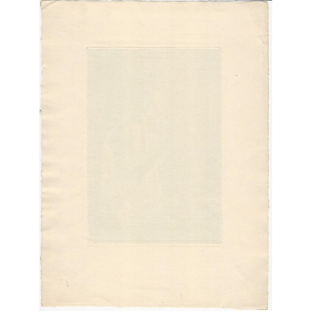 Paper Raphaël Drouart, The Chained Slave, 1920s, Etching For Sale - Image 7 of 8