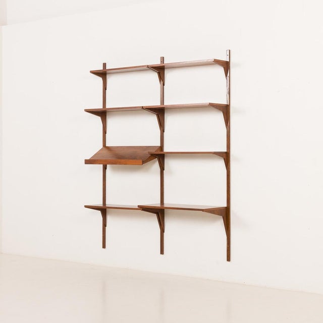Mid-Century Danish Walnut Shelving Unit in the style of Poul Cadovius, 1960s For Sale - Image 10 of 10