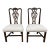Vintage Chippendale Style Mahogany Dining Chairs - Pair For Sale