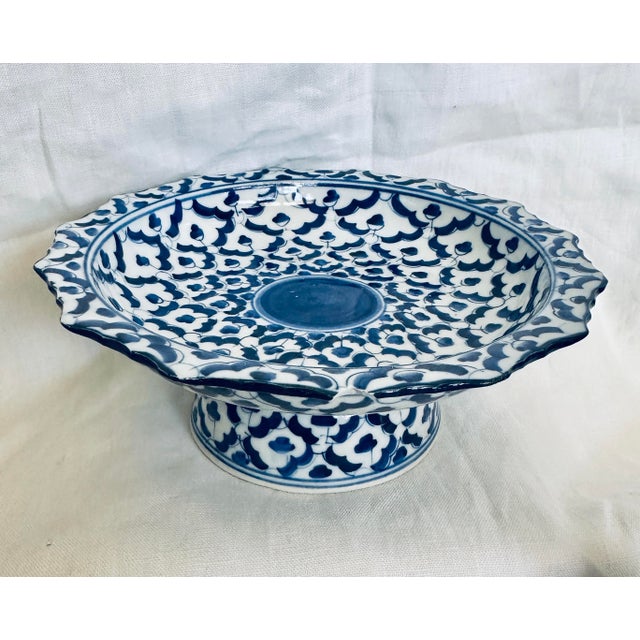 Set of 4 Blue & White Tableware Items For Sale - Image 4 of 9