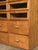 Brown Double Haberdasher's Cabinet With Glass-Fronted Drawers From England For Sale - Image 8 of 12