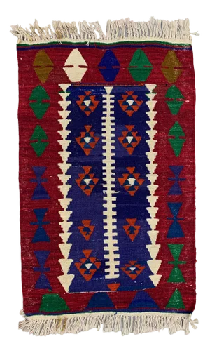 Small Vintage Turkish Kilim Rug 110x70 Cm Wool Kelim