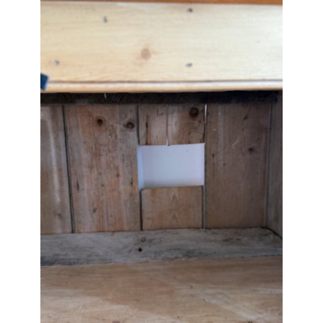 Wood English Pine Stepback Hutch For Sale - Image 7 of 7